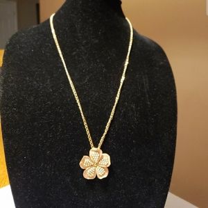 J. CREW Enameled Flower Necklace
